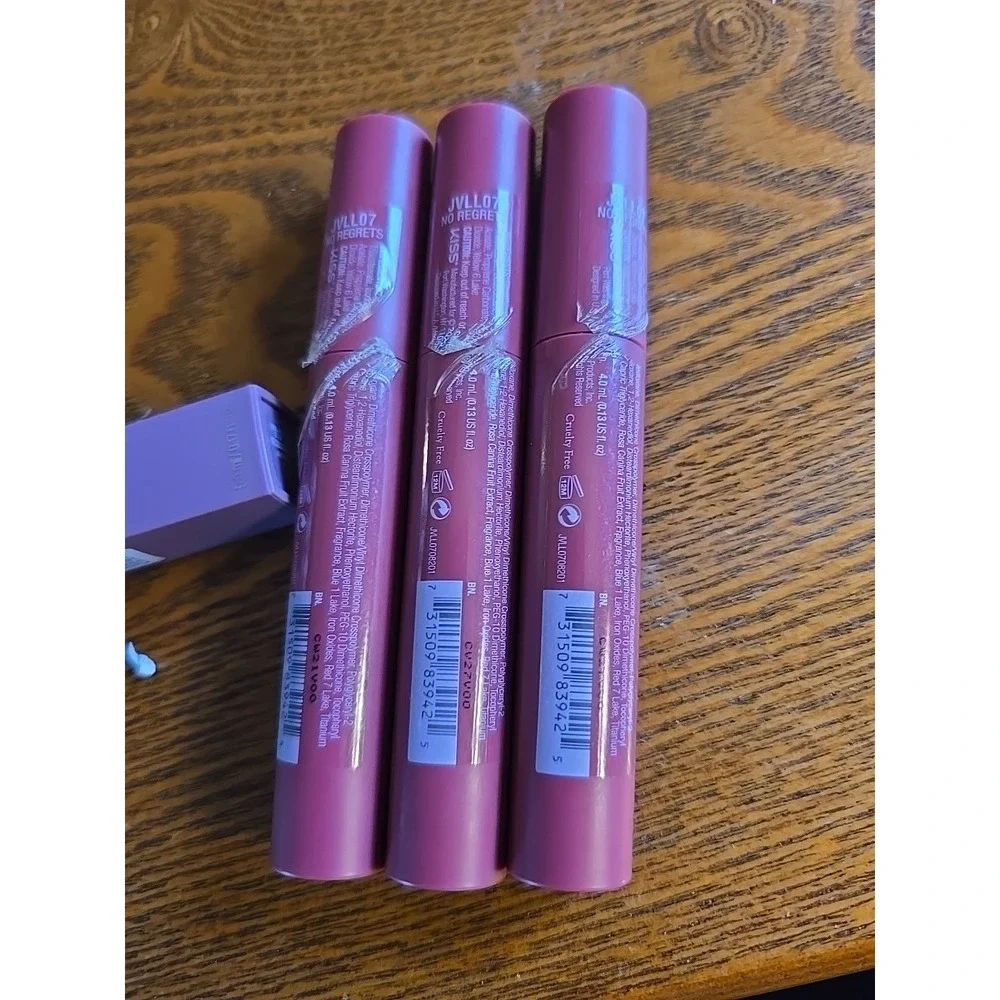 Lot Of 3 JOAH Velvet Lip Color JVLL07 No Regrets Shade - Smooth Matte Finish‎